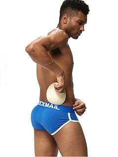 Мужские трусы брифы с push up синего цвета JOCKMAIL RTJM2022-9
